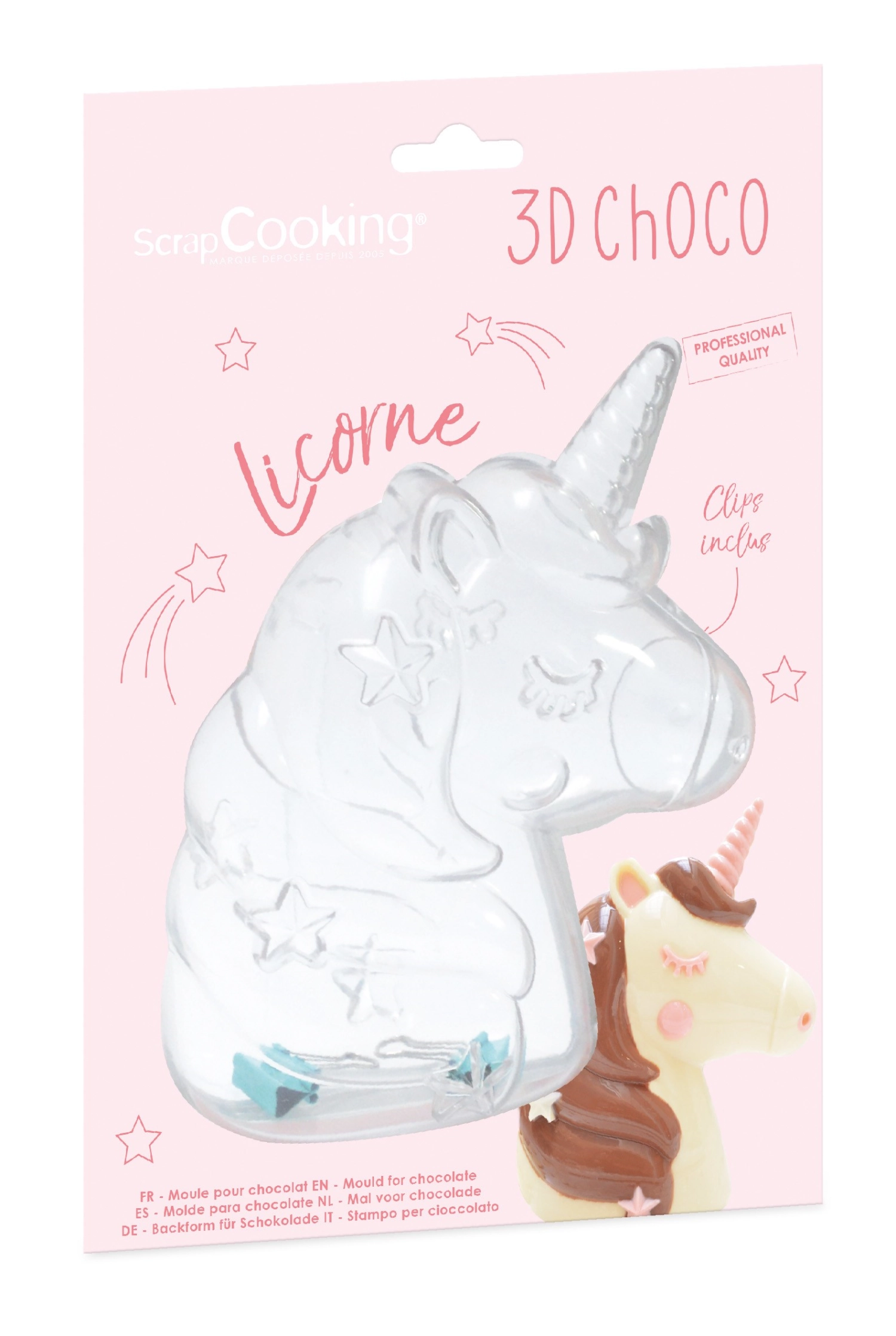 Moule à chocolat 3d licorne