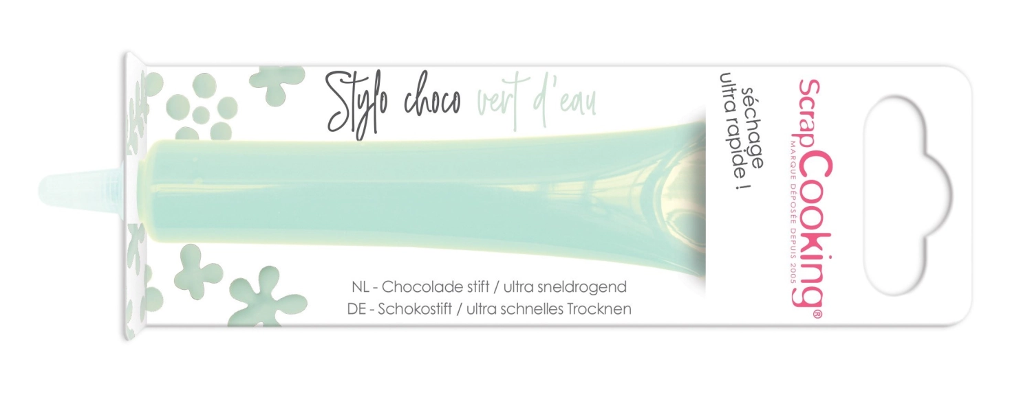 Stylo saveur chocolat vert aqua 25g