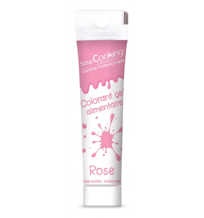 Colorant alimentaire gel rose 20g