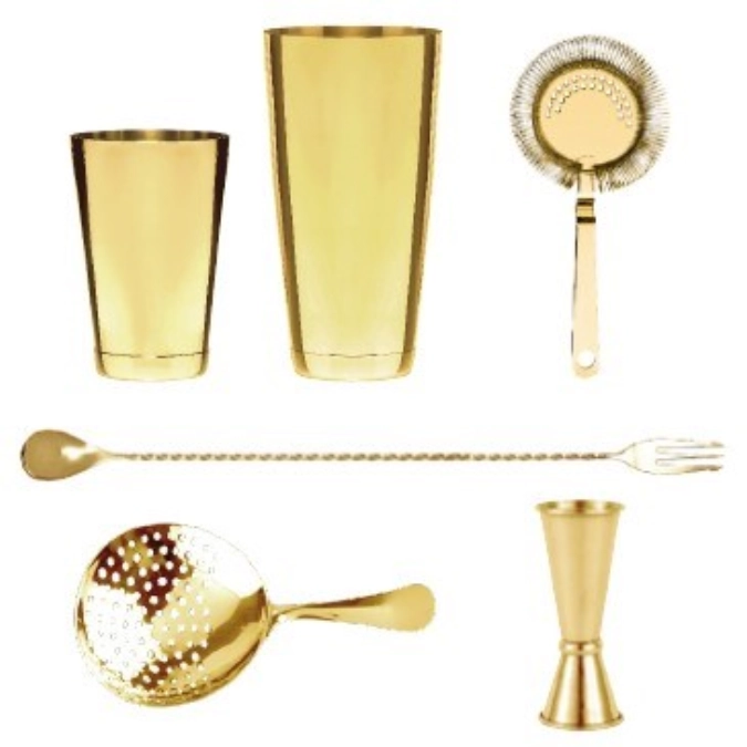 Cocktail-Set 5-teilig Gold