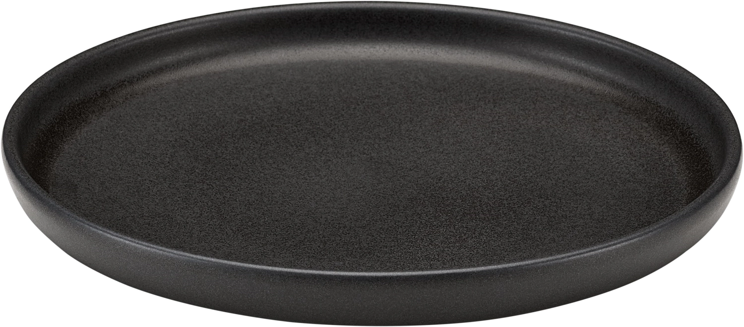 Playground Elements assiette plate noire 22cm