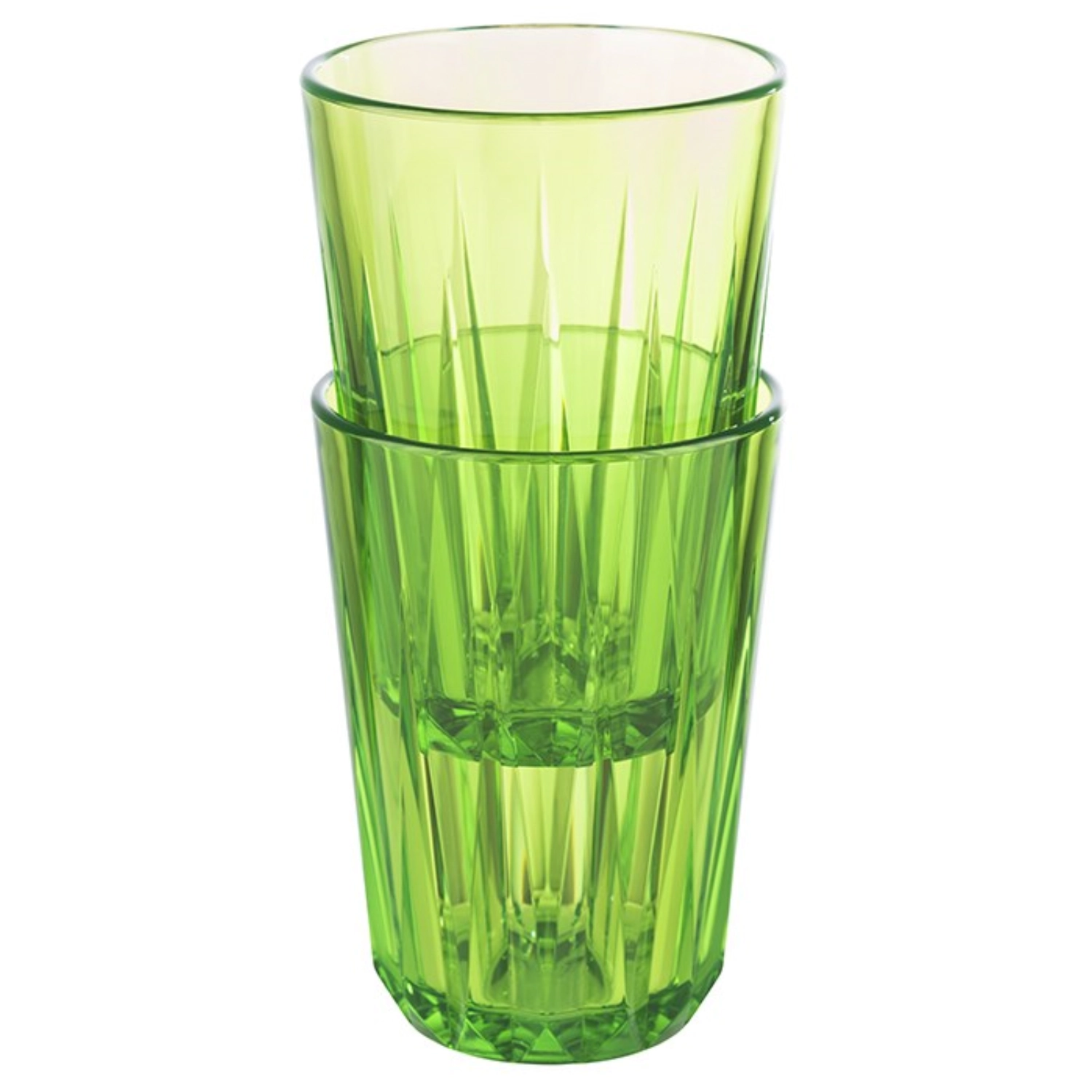 Gobelet crystal vert d7cm h9.5cm, 150ml