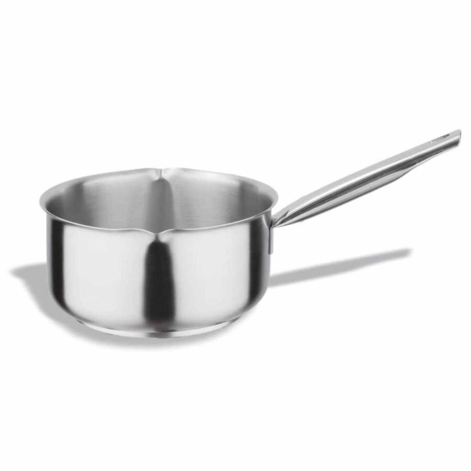 Casserole avec becs verseurs acier inoxydable 16 cm