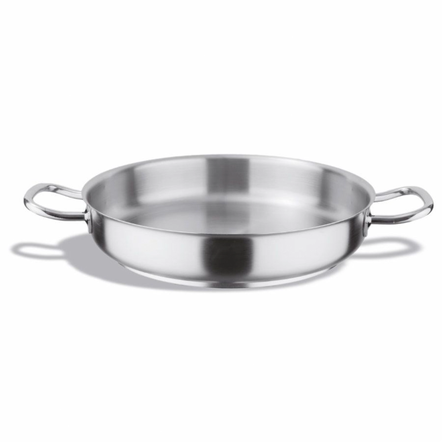 Inox Pro Paella Pfanne ohne Deckel 20cm H:6cm 1.9lt