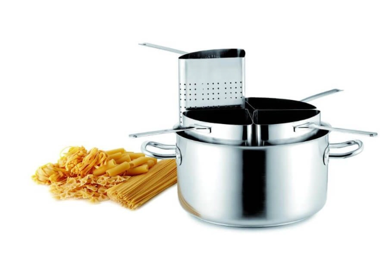 Inox Pro Set Kochtopf mit 4 Pastasieben 40cm 31.4lt