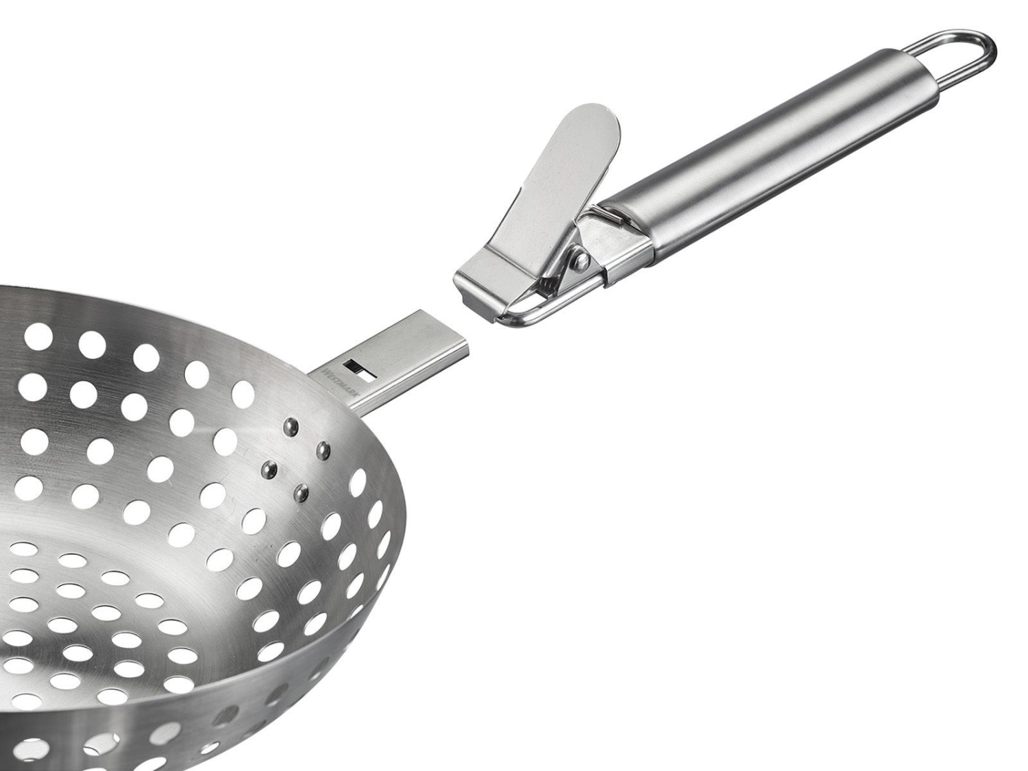 Wok à griller, acier inoxydable