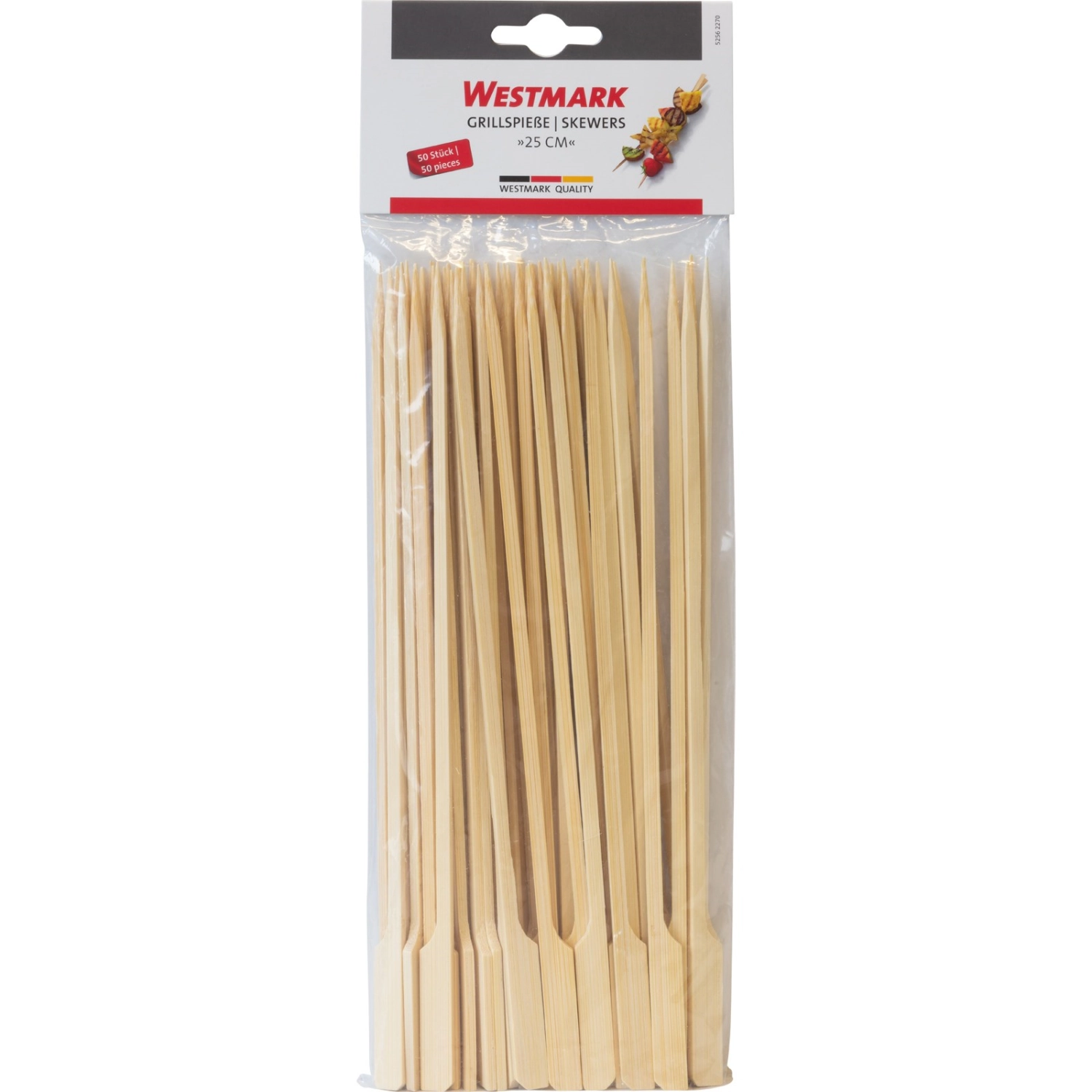 50 fingerfood sticks et brochettes, 25cm