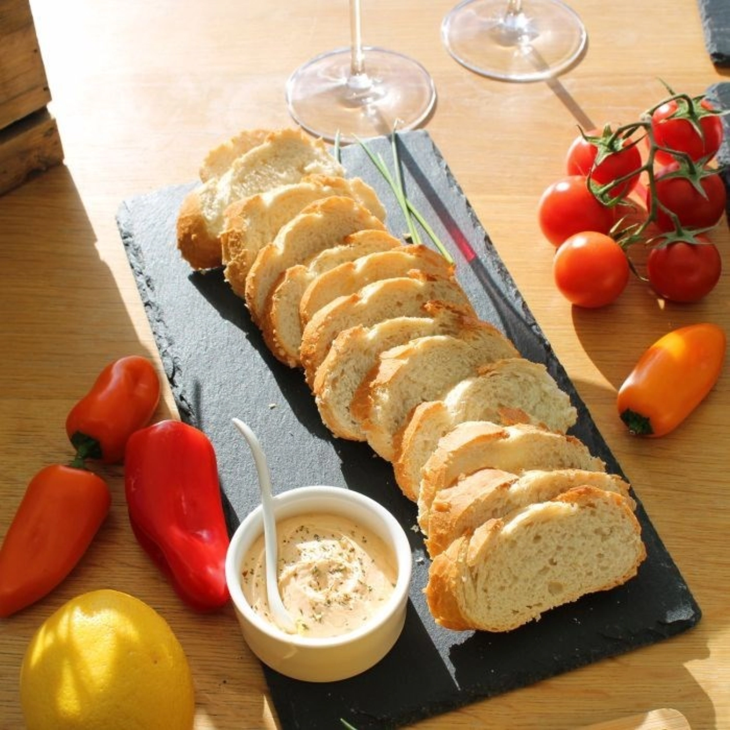 8 Stk. Display Tapas und Friends Naturschieferplatten