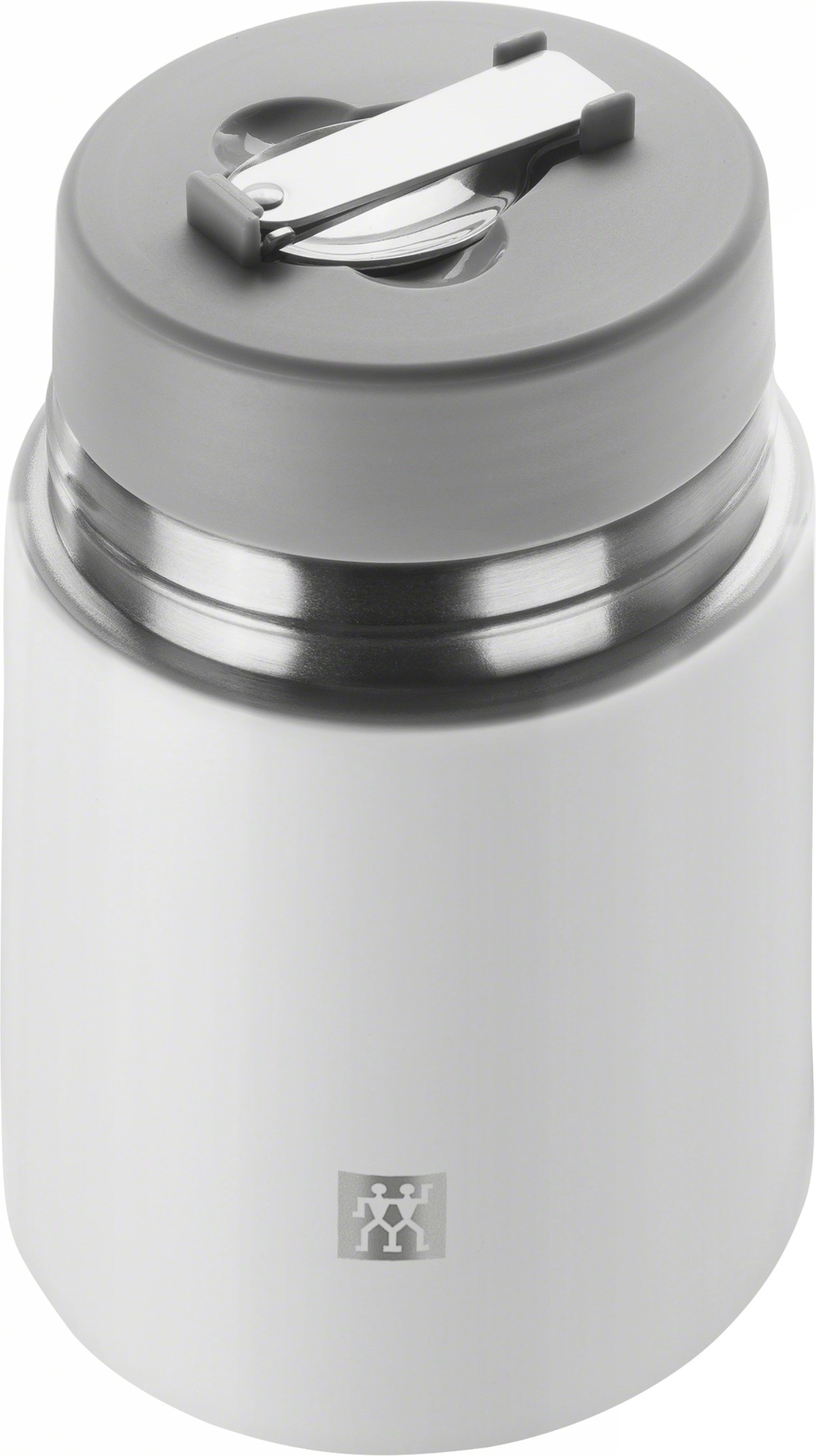 Thermo food jar, 700 ml, argenté-blanc