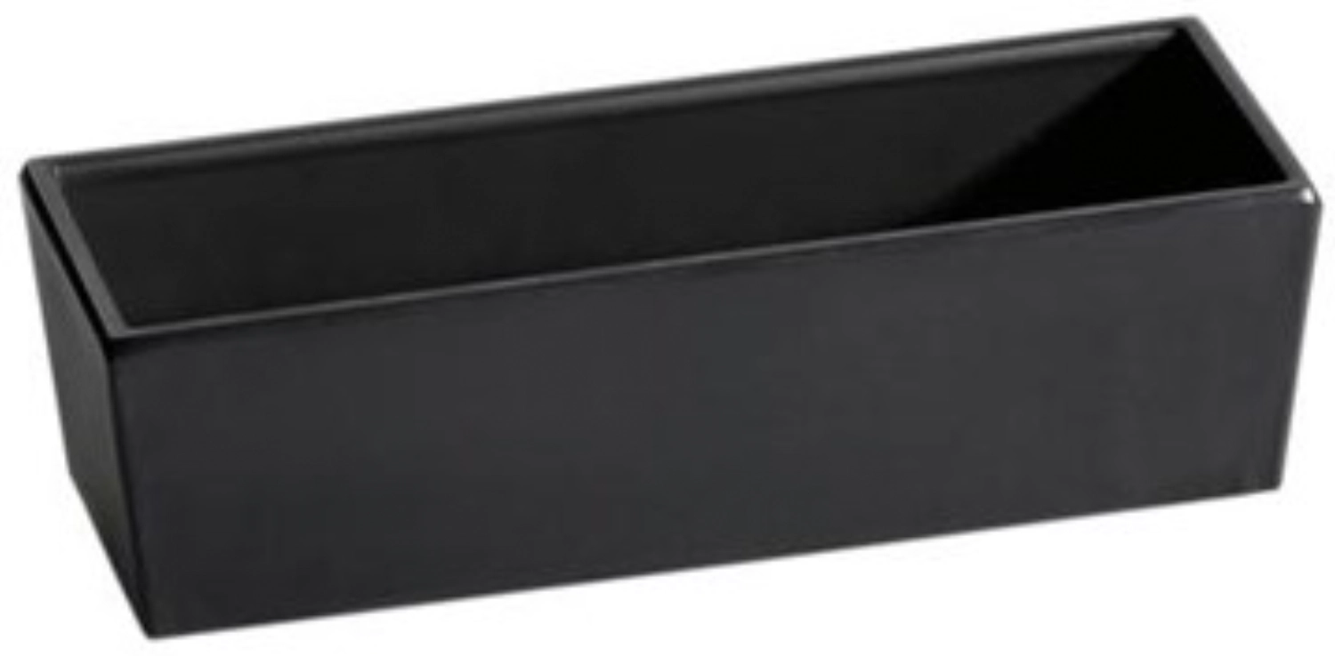 2er Set Besteck/Serviettenbox, Melamin, schwarzm. 16x6x4.5cm