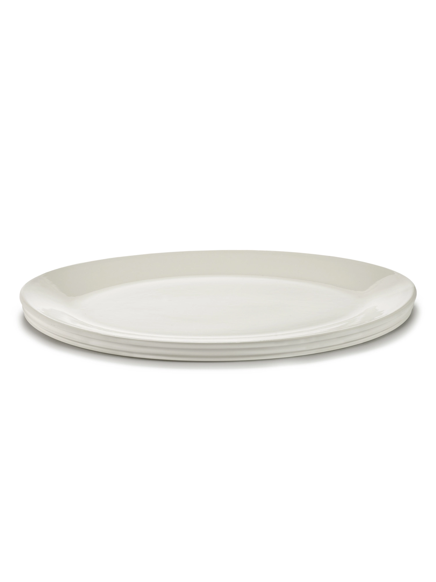 Dune plat de service Ovale L albâtre 56x43.5x4