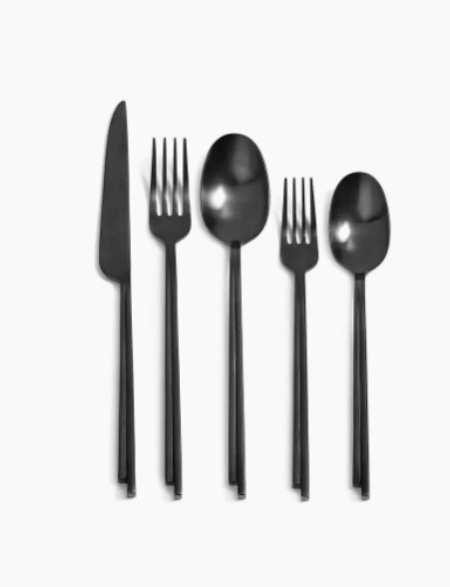 Dune set de couverts 5pcs noir 25x0.06x0.04