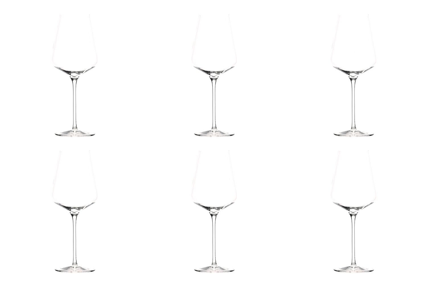 Set de 6 verres quatrophil bordeaux 644ml h : 255mm