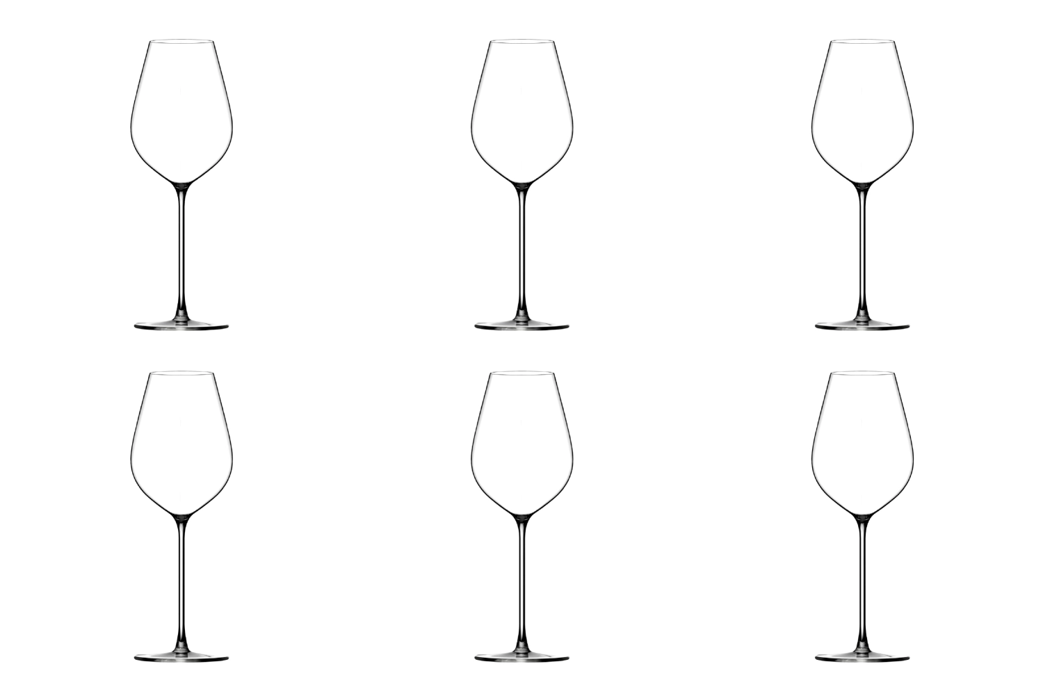 Set de 6 verres universels basset hommage 45cl