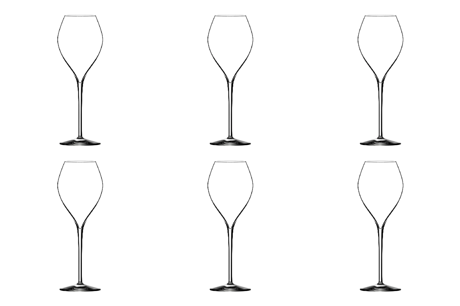 Set de 6 verres à champagne jamesse premium 23cl