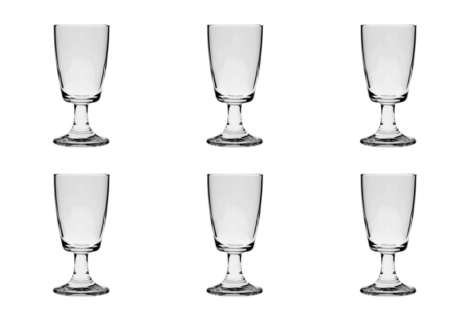 6er Set Vilan Kaffeeglas 21cl 14cm