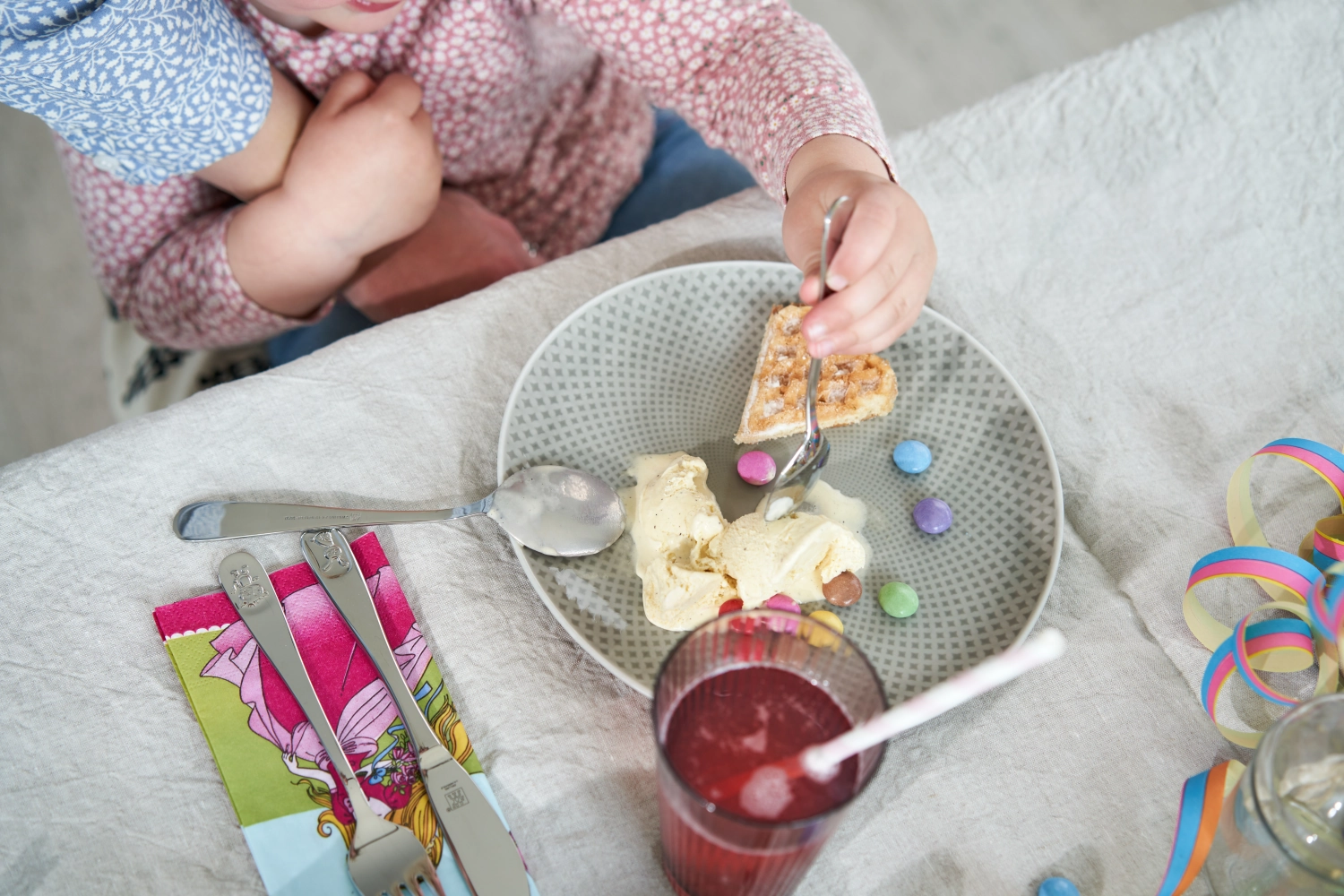 4pcs Couverts pour enfants Bino