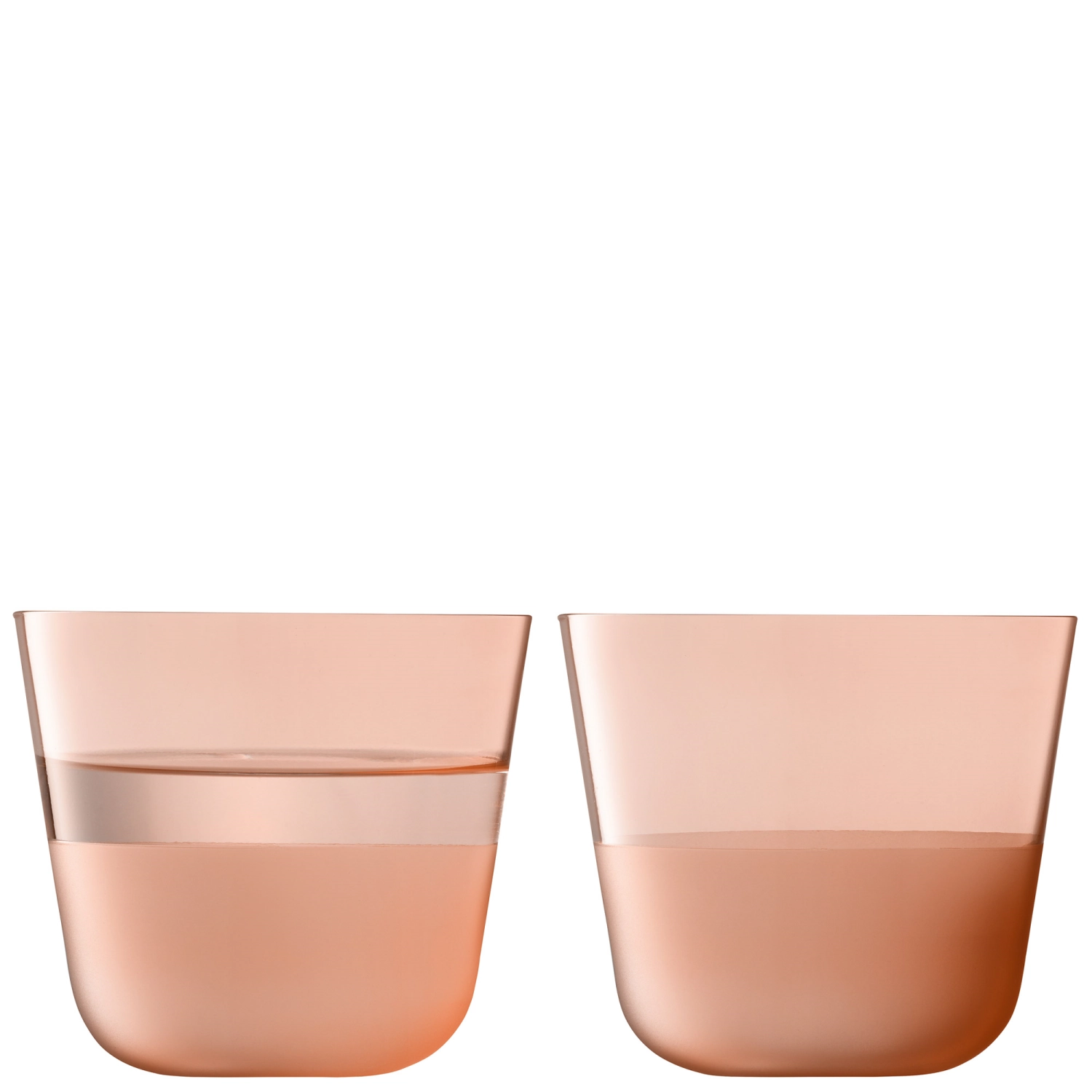 Set de 2 gobelets Arc Contrast 260ml coral