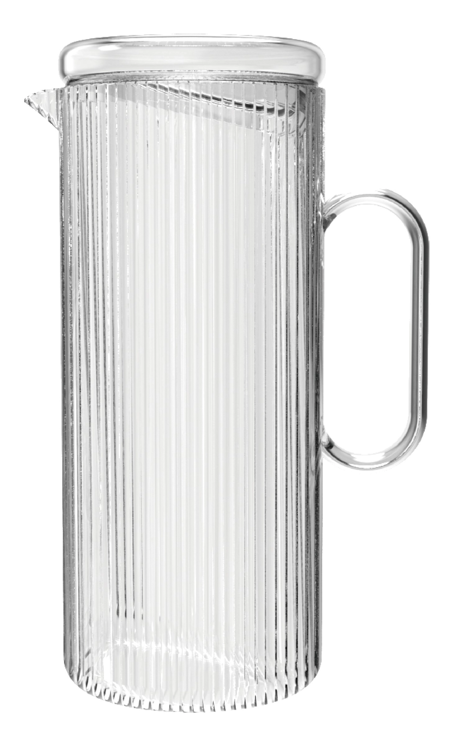 Carafe en verre borosilicaté transparent