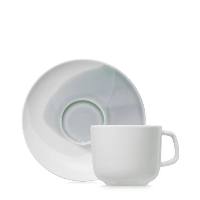 Confluence Teetasse mit Untertasse